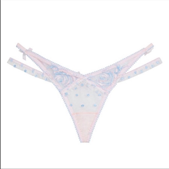 2PC For Love & Lemons Foil Rose Bustier Set - Picture 4 of 7